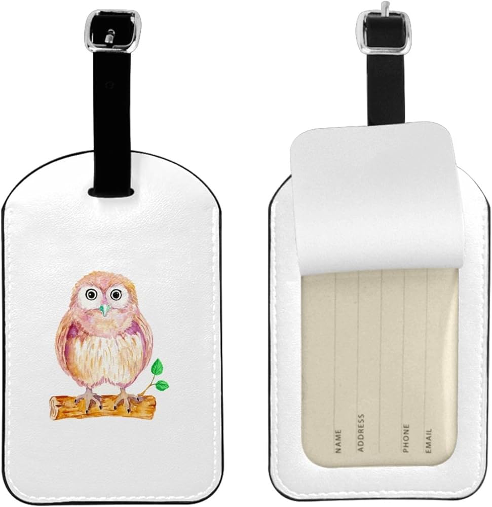 Amazon.co.jp: 荷物タグ ネームタグ 枝 フクロウ バッグタグ 旅行タグ